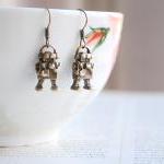 Robot Earrings, Dangle, Ant..